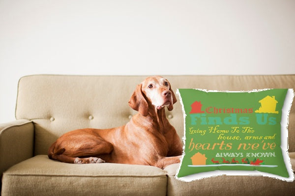 Christmas Square Pillow-You Have Been Missed