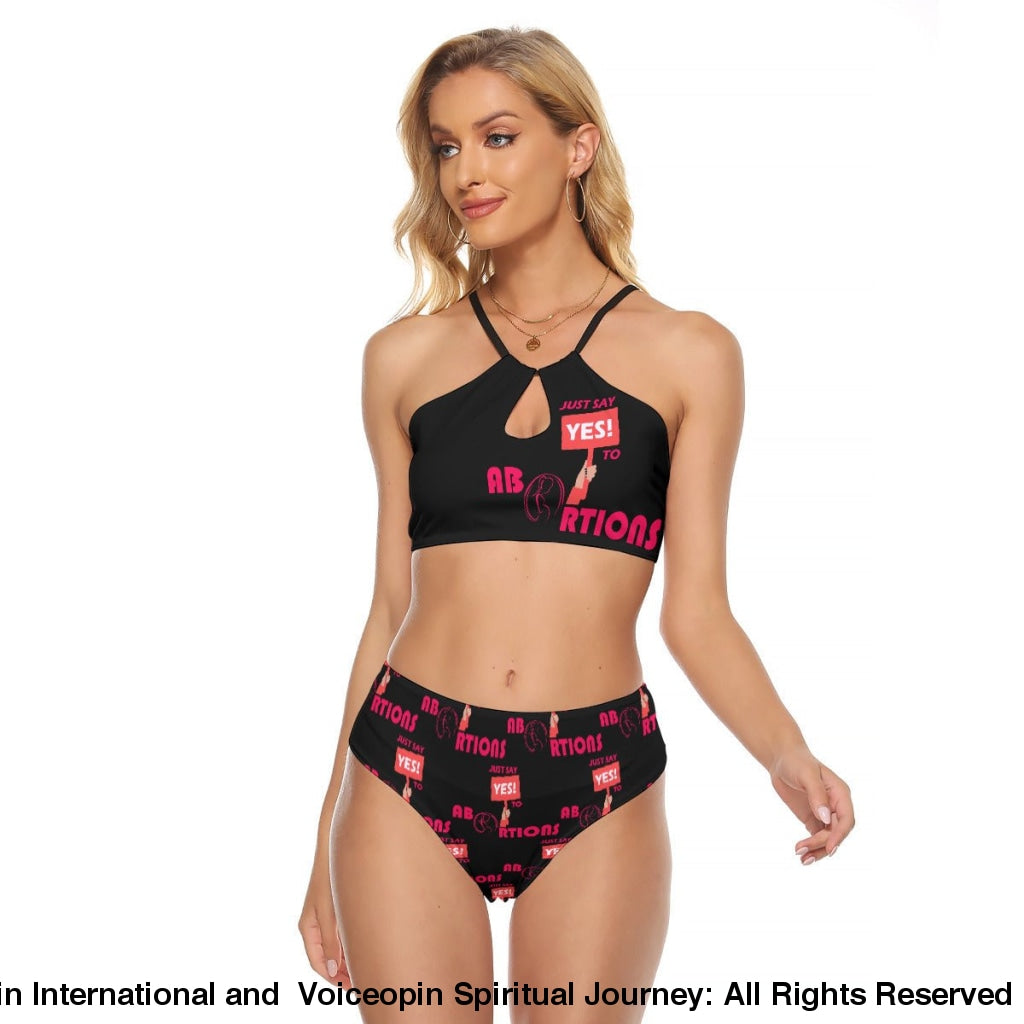 Cami Keyhole I Believe In Abortions Two-piece Swimsuit | UNITED BELIEVING POWER ONLINE STORE