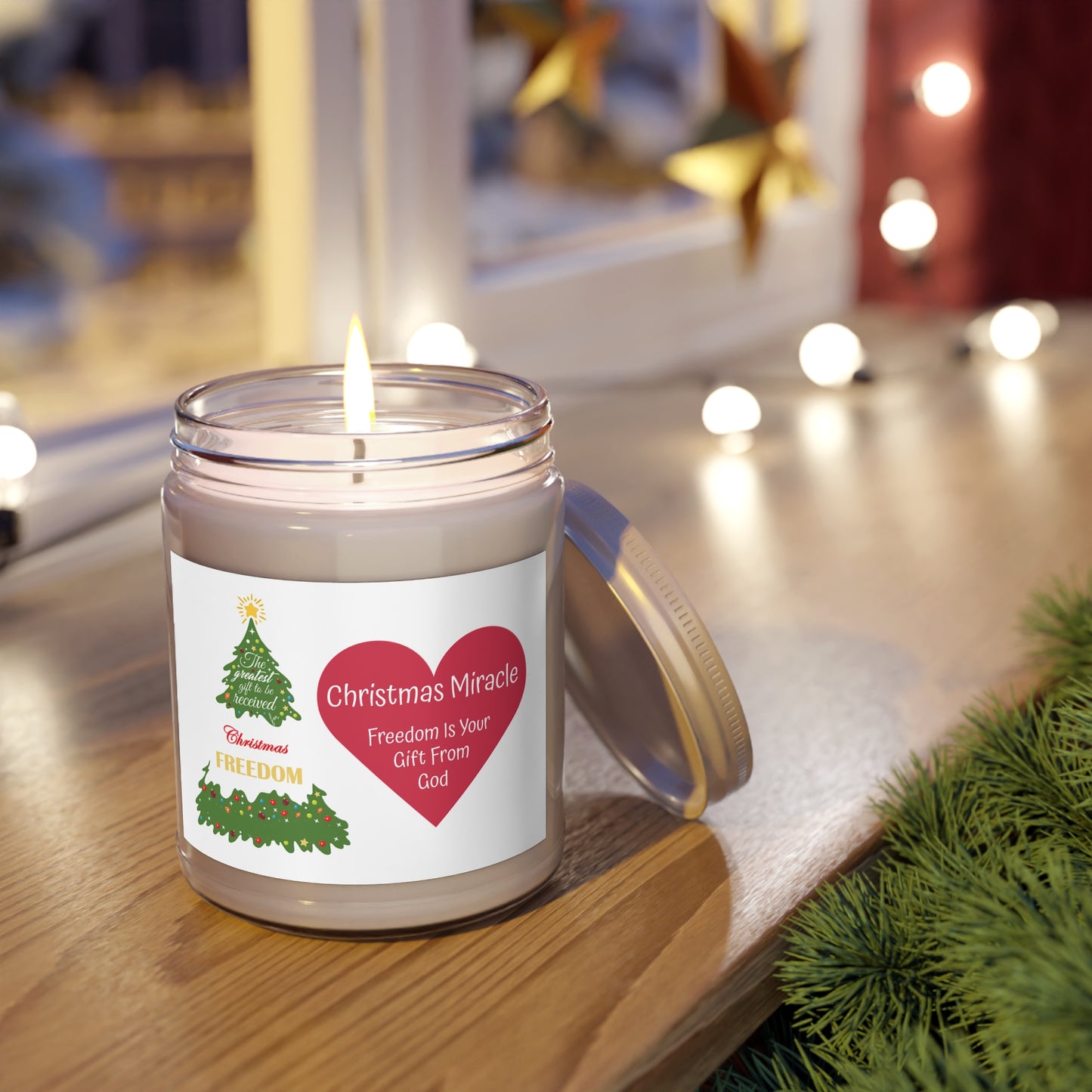 Christmas Scented Candles-God's Freedom Miracle