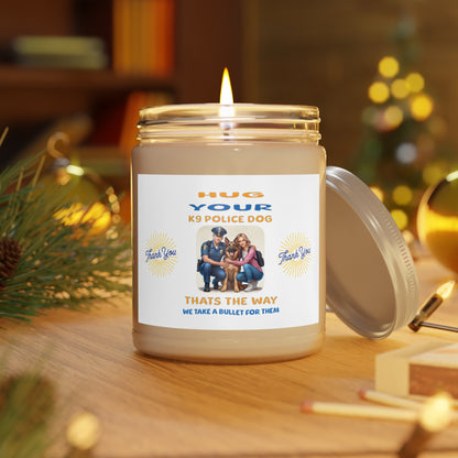 Hug Your K-9 Police Dog Scented Candles