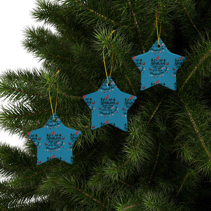 Christmas Ornaments-On Jesus Birthday Turquoise