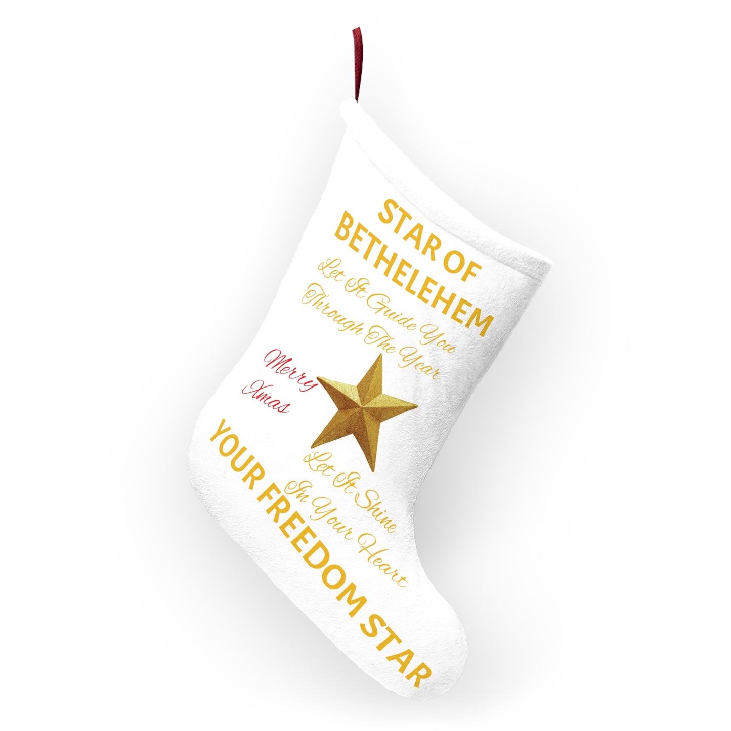 Christmas Stocking- Star of Bethlehem Freedom Star