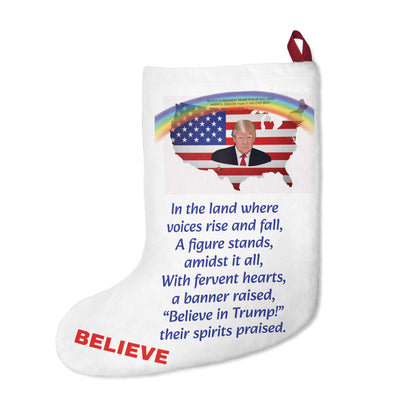 Christmas With A Meaning Stocking-Beieve in President Trump