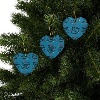 Christmas Ornaments-On Jesus Birthday Turquoise