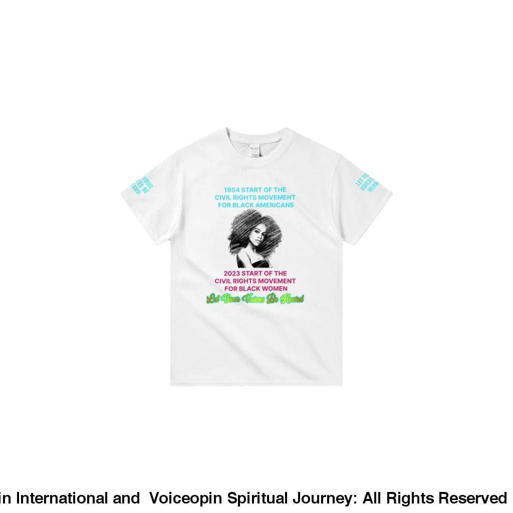 2023 Civil Rights For Women Crewneck T-Shirt Print Material