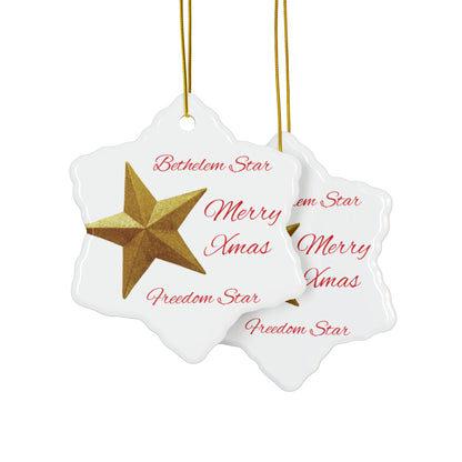 Christmas Ornament- Star of Bethlehem Freedom Star