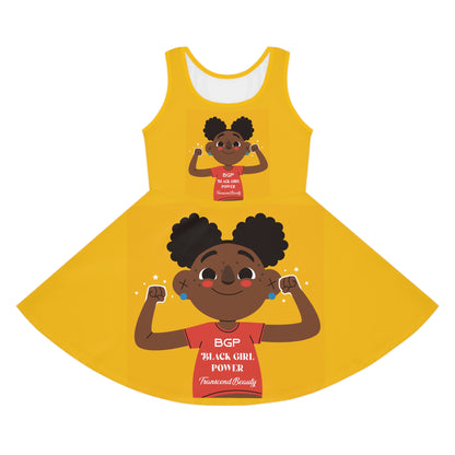 Sleeveless Sundress (AOP) Two Power-BGP Black Girl Power Girls