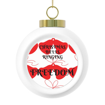 Christmas Ball Ornament-Christmas Bell Ringing Freedom