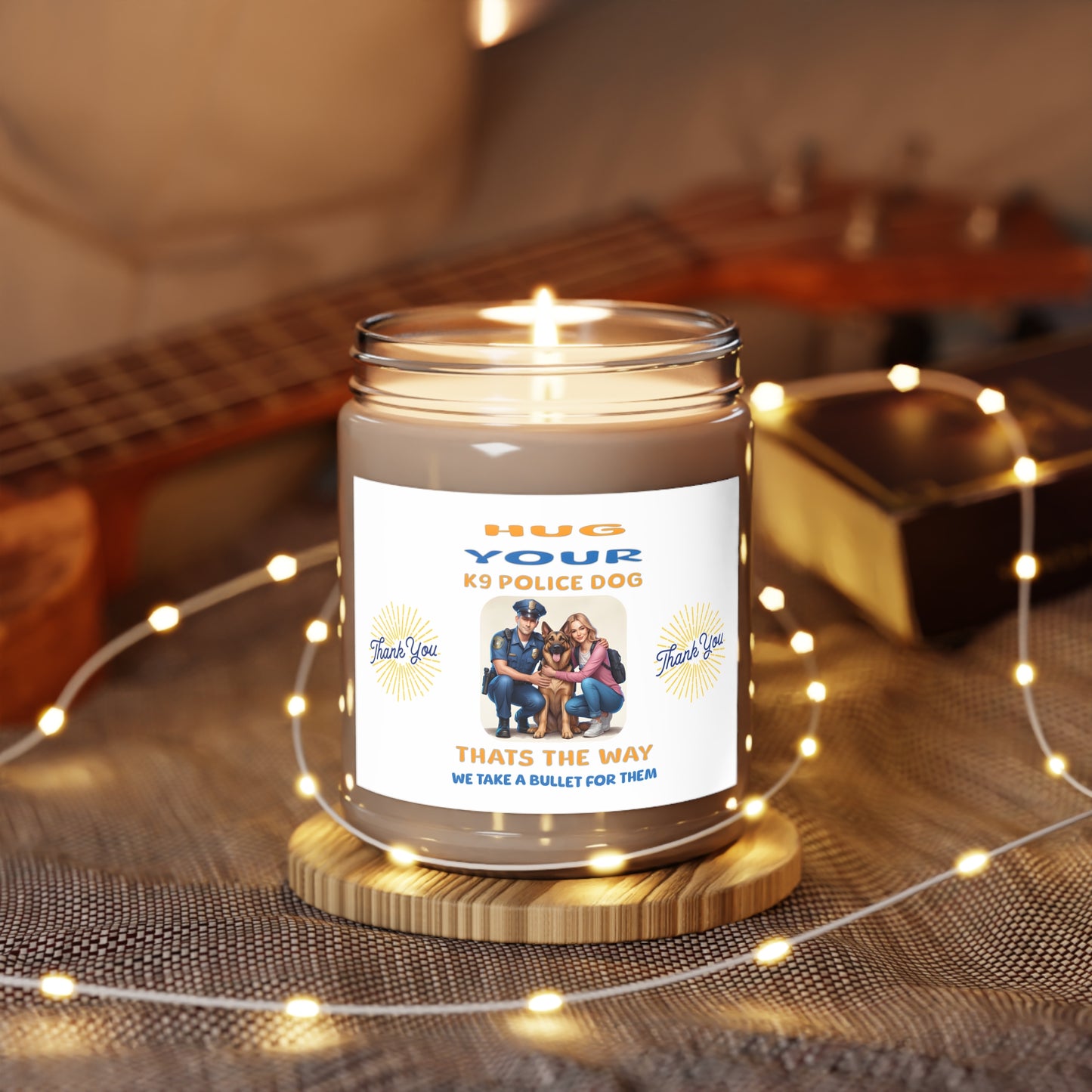 Hug Your K-9 Police Dog Scented Candles