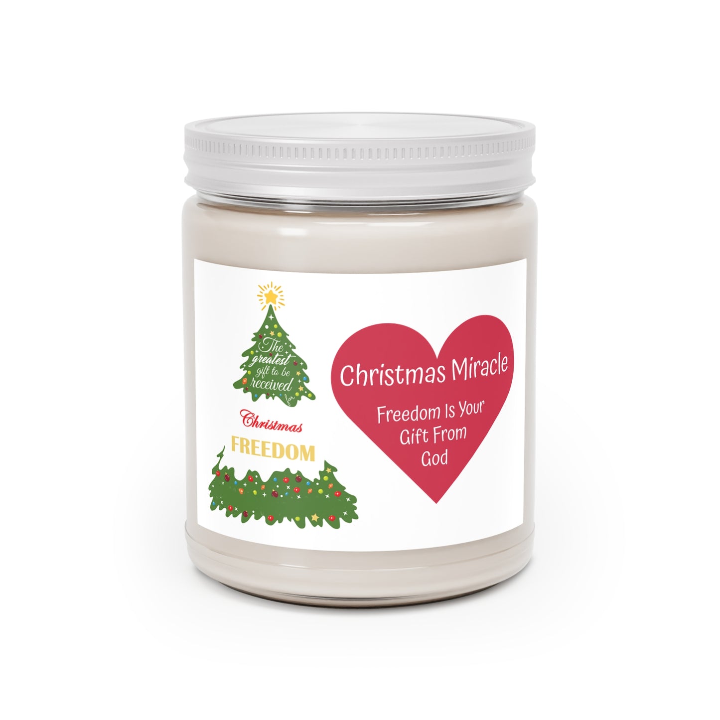 Christmas Scented Candles-God's Freedom Miracle