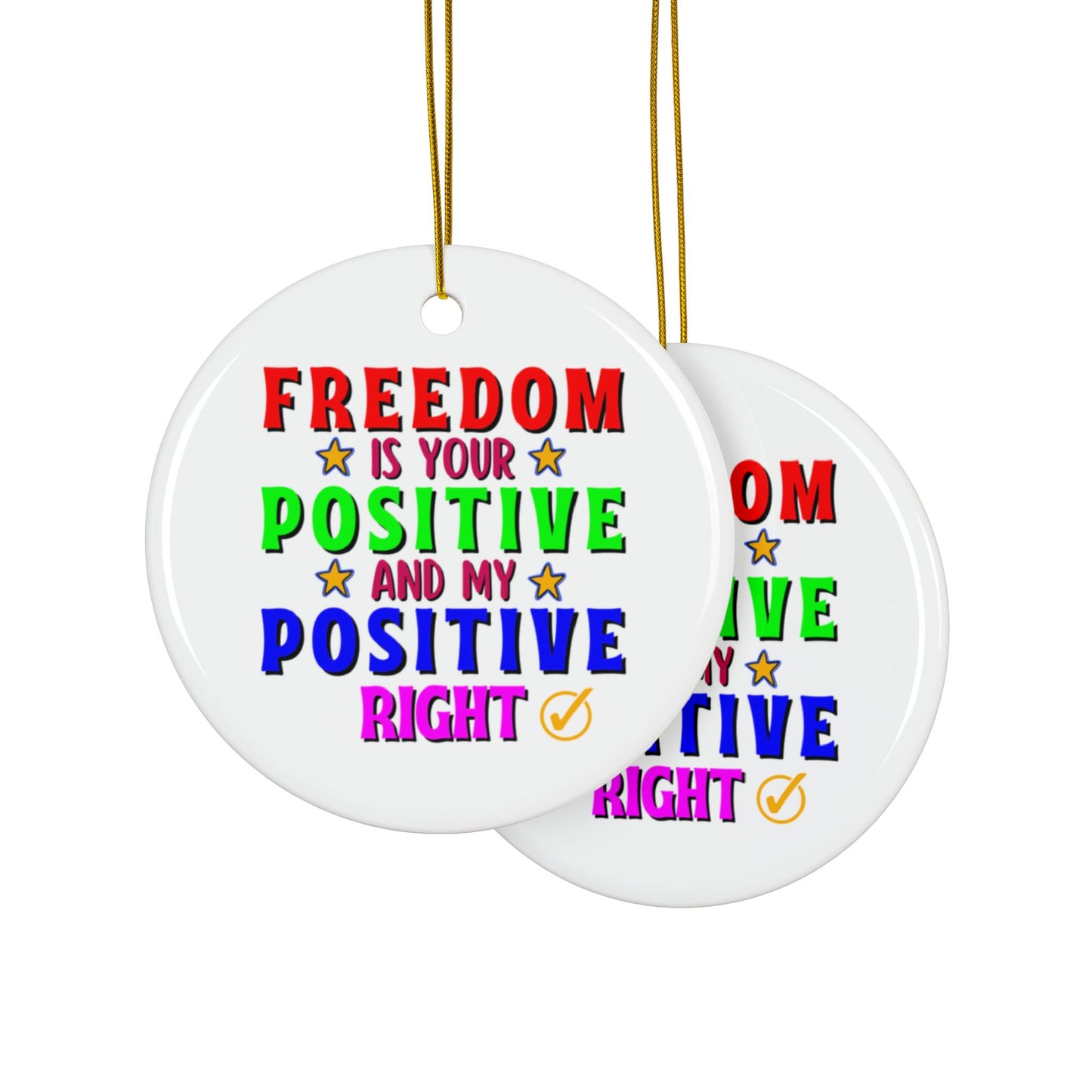 Christmas Ornaments--Freedom  Solid Colors