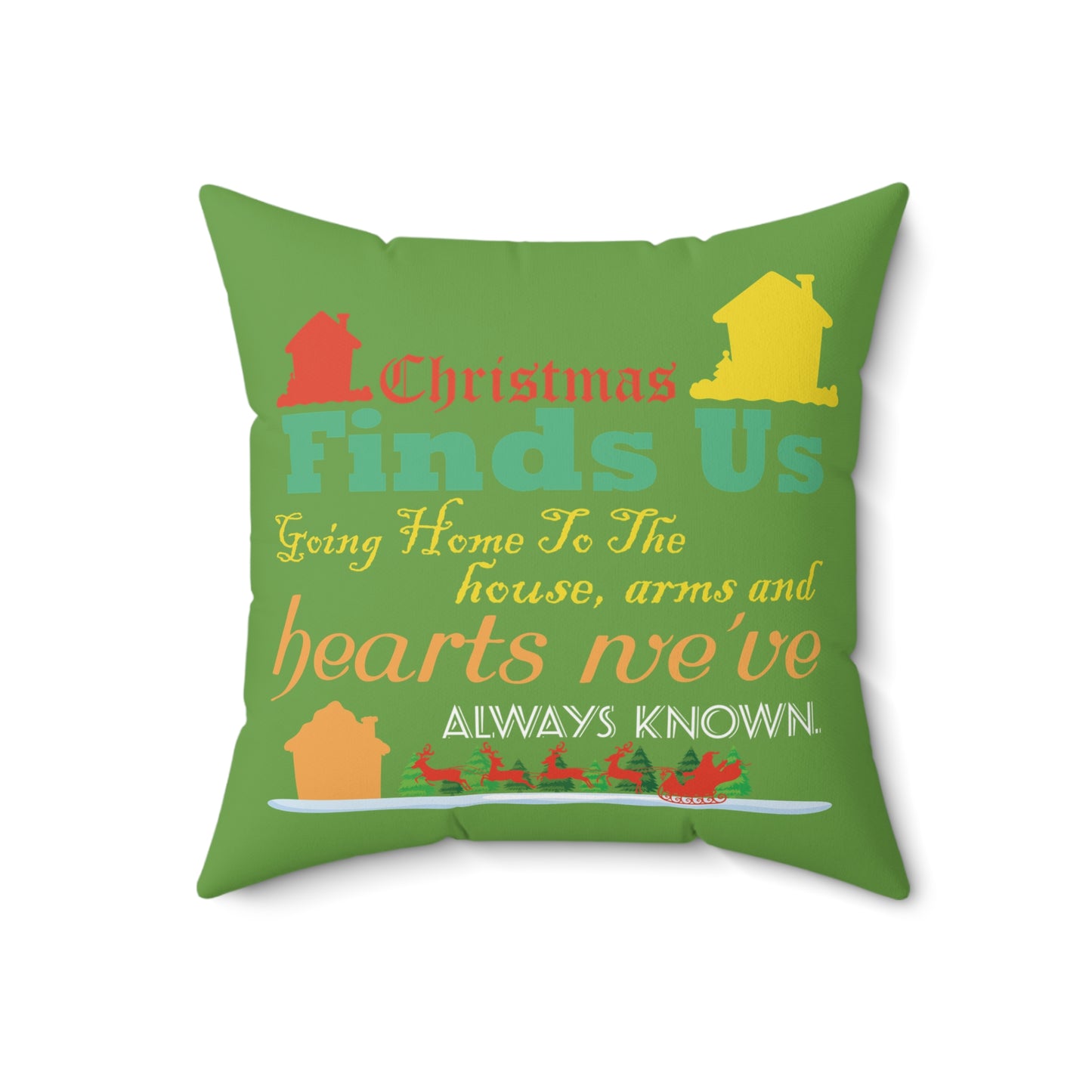 Christmas Square Pillow-You Have Been Missed