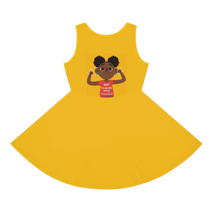 Sleeveless Sundress (AOP) Two Power-BGP Black Girl Power Girls