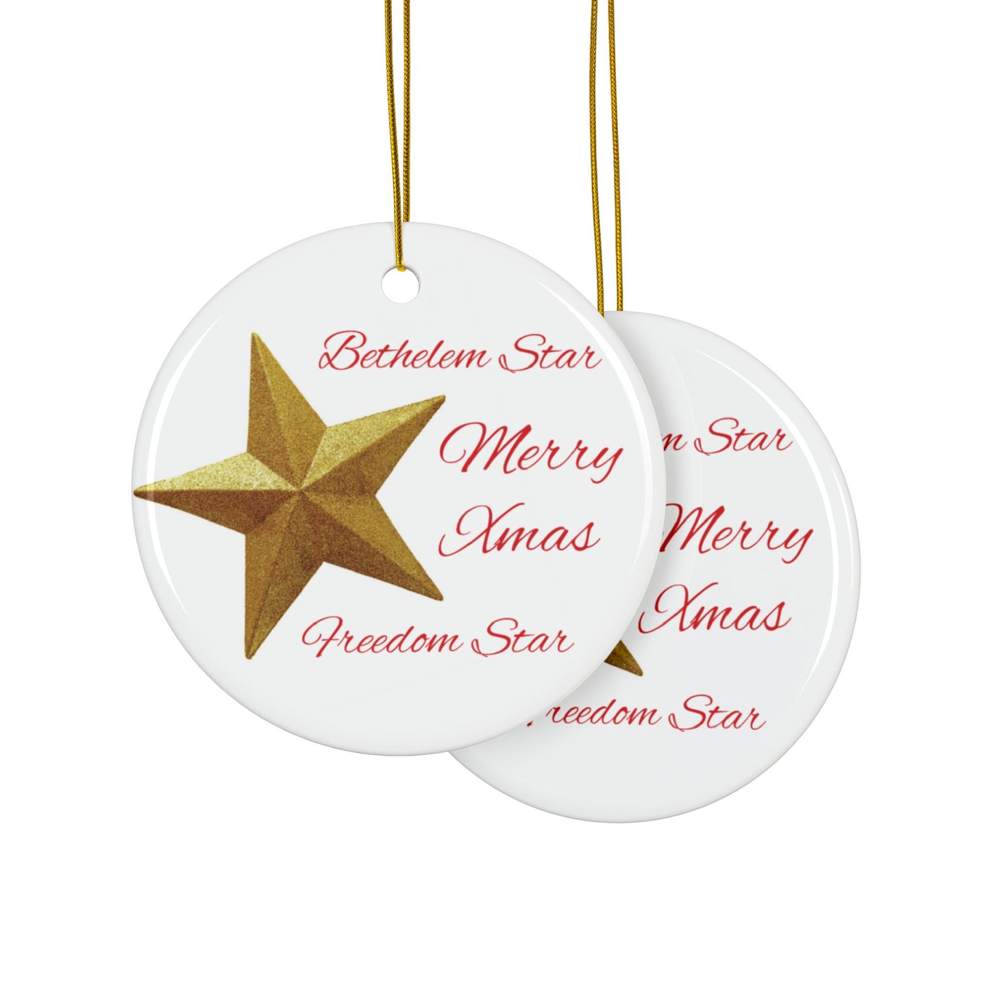 Christmas Ornament- Star of Bethlehem Freedom Star