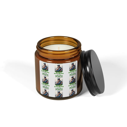 Scented Soy Candle (Multi-Size, Amber Jar)-Hug Your Police