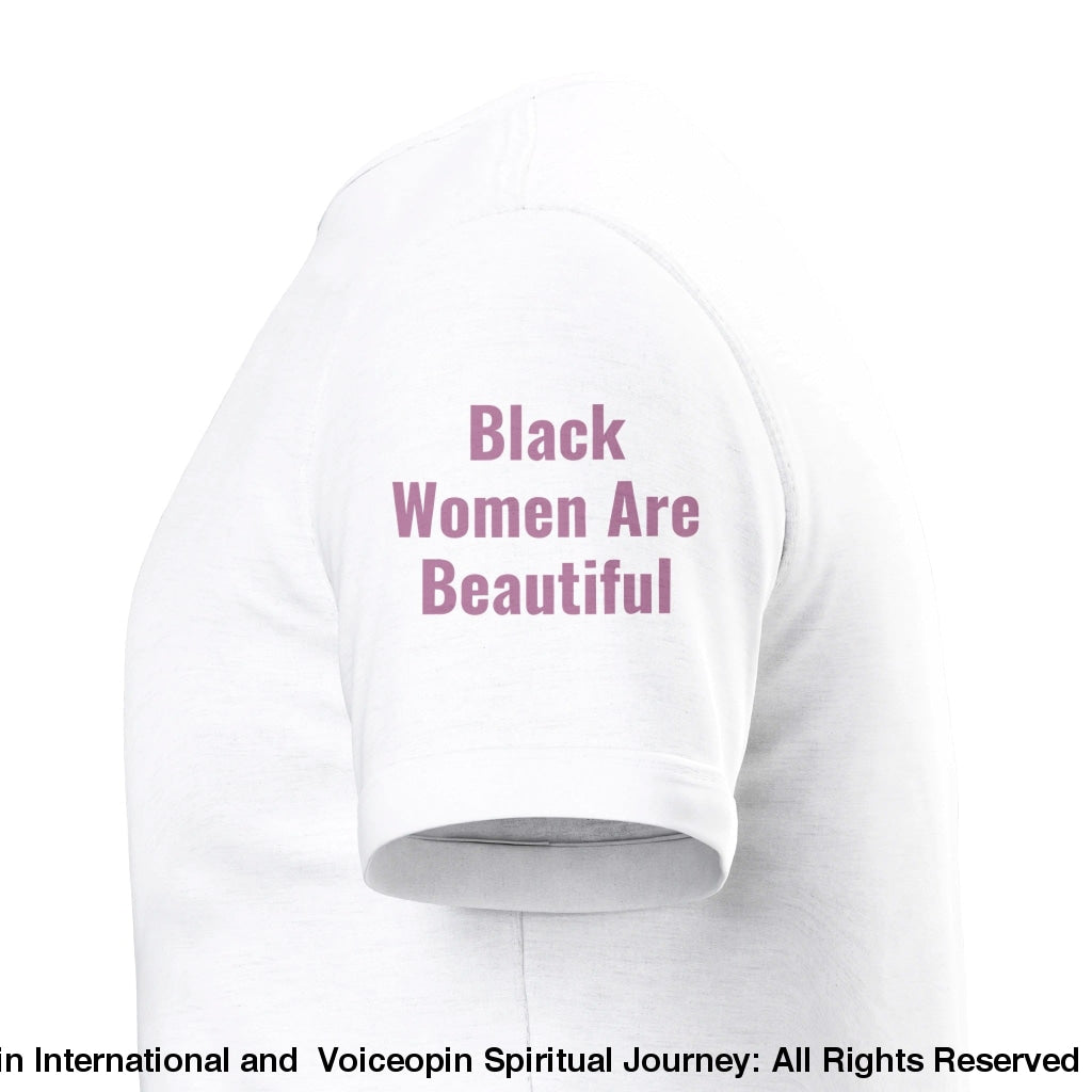 Black Women Are Beautiful Unisex Crewneck T-Shirt Print Material