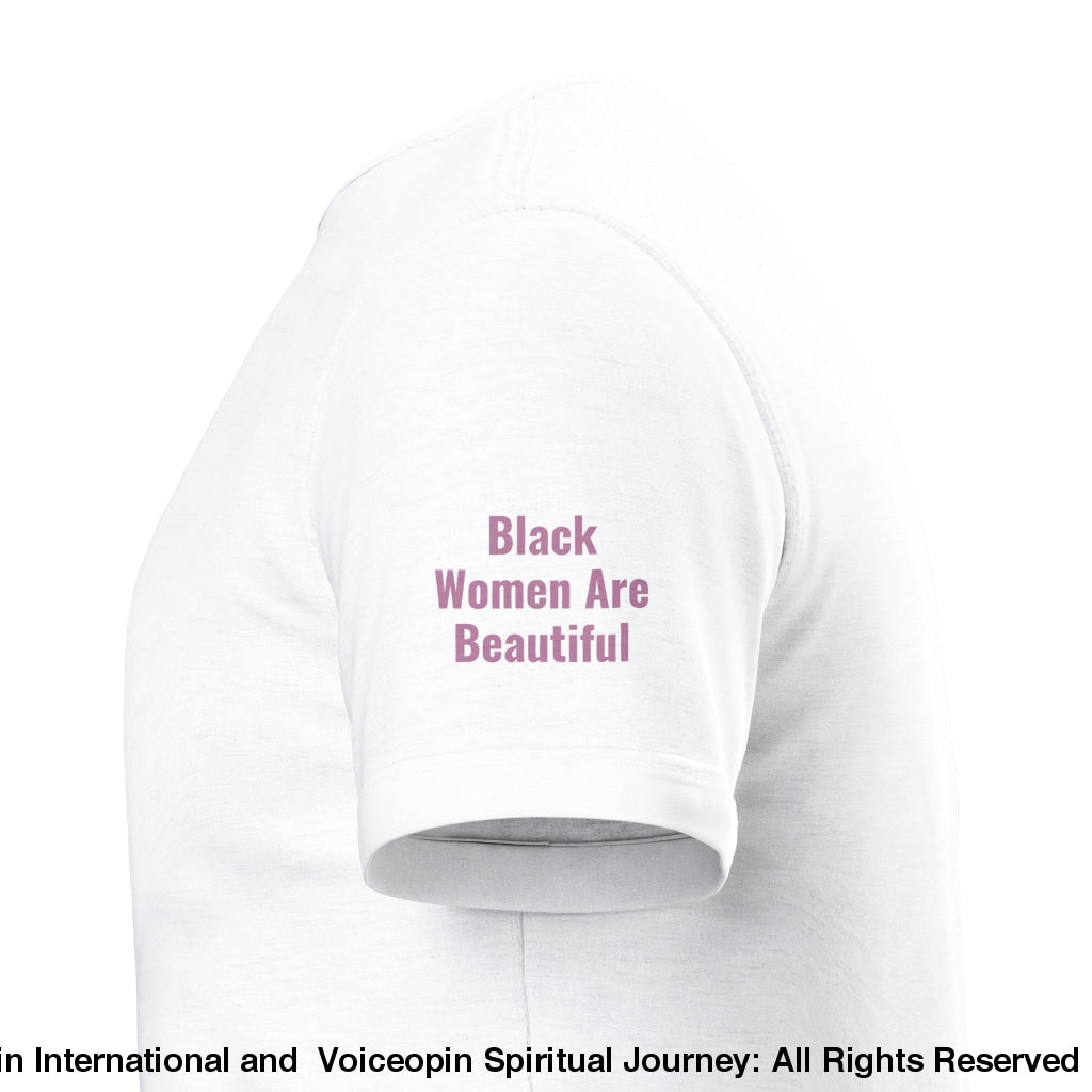 Black Women Are Beautiful Unisex Crewneck T-Shirt Print Material