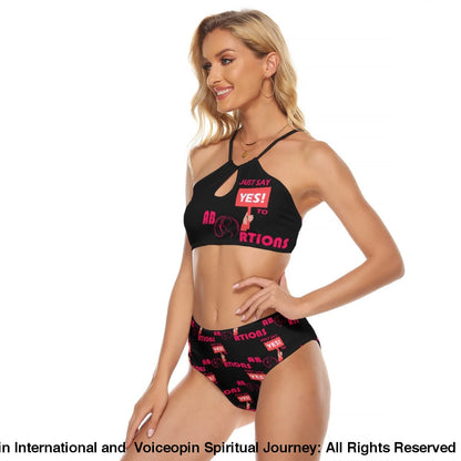 Cami Keyhole I Believe In Abortions Two-piece Swimsuit |                   UNITED BELIEVING POWER ONLINE STORE