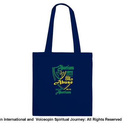 Child Abuse Abortion Classic Tote Bag Navy Print Material