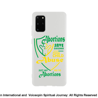 Child Abuse Abortion Flexi Cellphone Case Galaxy S20 Plus Print Material