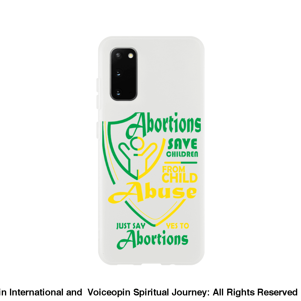 Child Abuse Abortion Flexi Cellphone Case Galaxy S20 Print Material