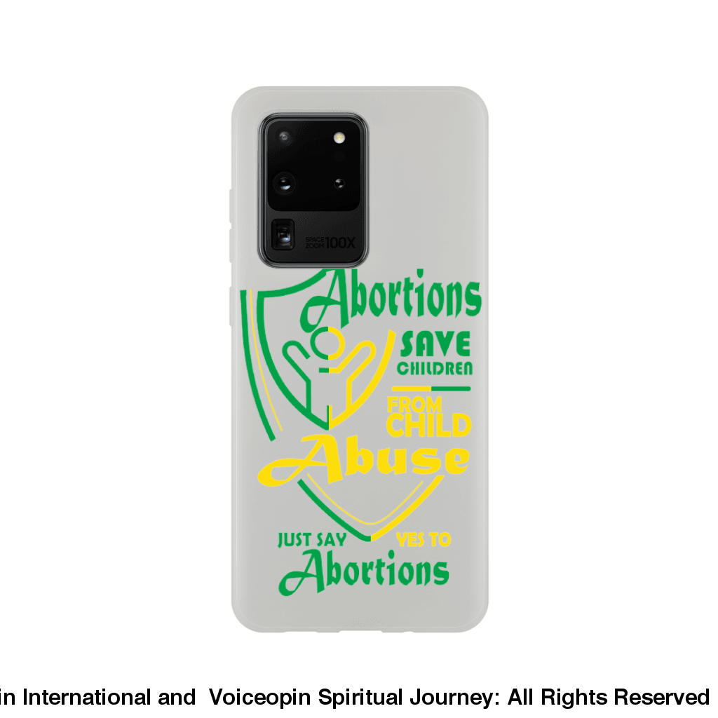 Child Abuse Abortion Flexi Cellphone Case Galaxy S20 Ultra Print Material