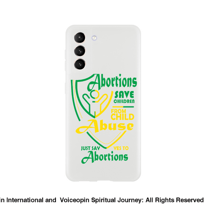 Child Abuse Abortion Flexi Cellphone Case Galaxy S21 Print Material