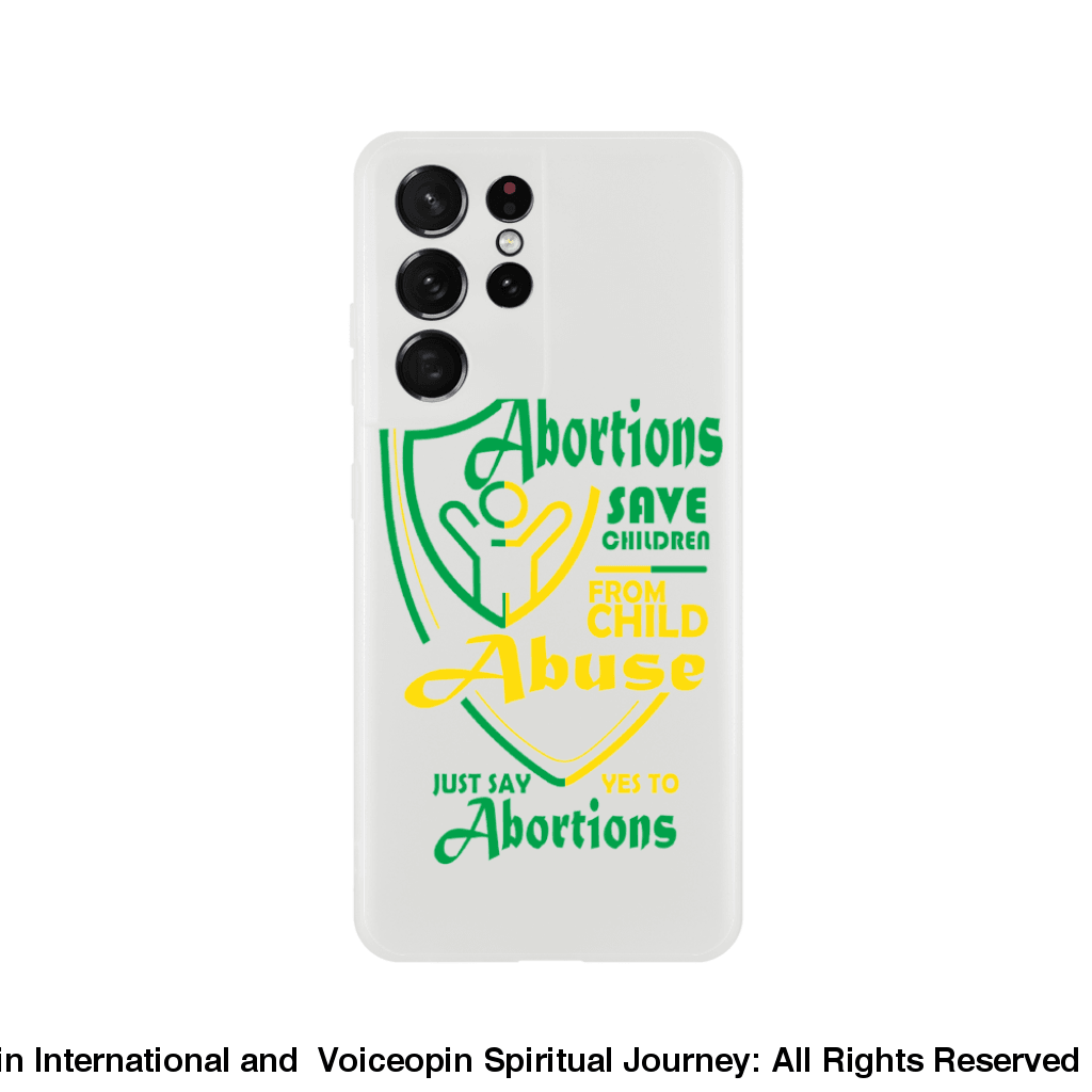 Child Abuse Abortion Flexi Cellphone Case Galaxy S21 Ultra Print Material