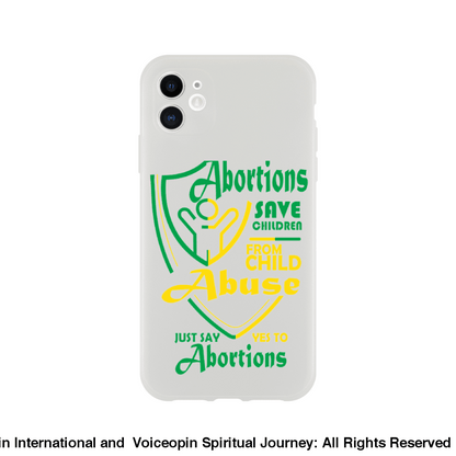 Child Abuse Abortion Flexi Cellphone Case Iphone 11 Print Material