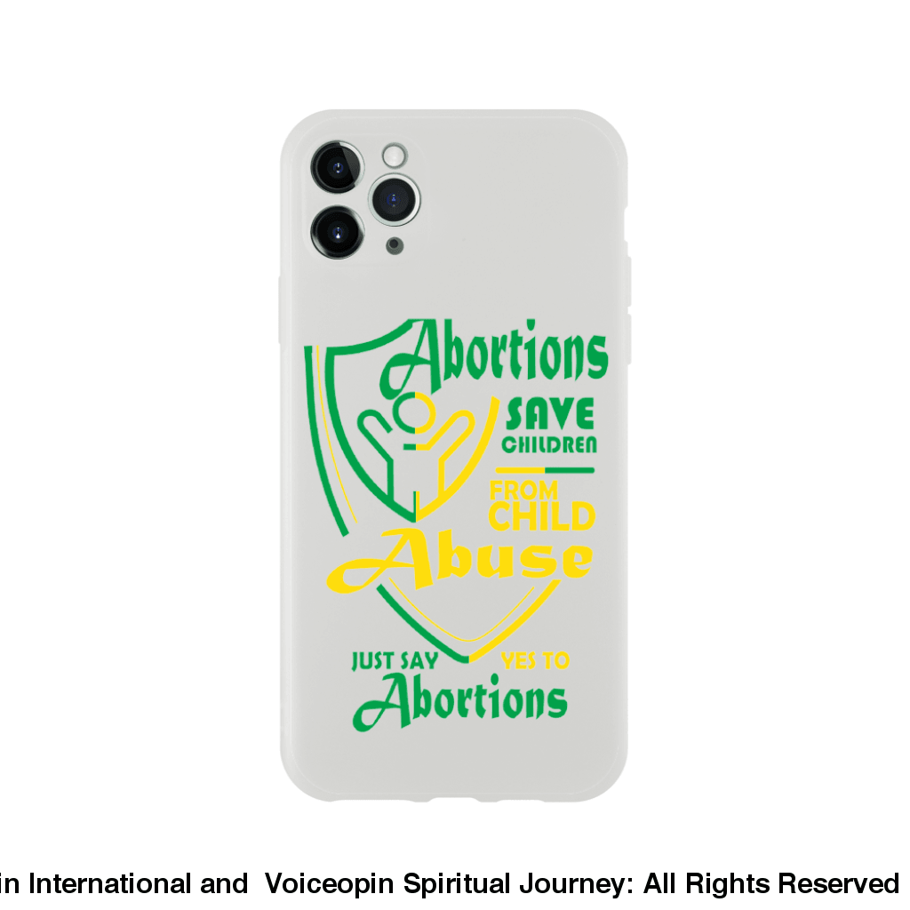 Child Abuse Abortion Flexi Cellphone Case Iphone 11 Pro Max Print Material