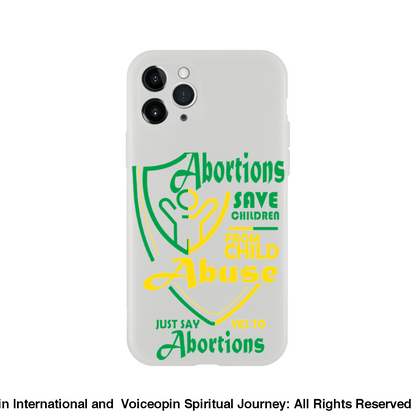 Child Abuse Abortion Flexi Cellphone Case Iphone 11 Pro Print Material