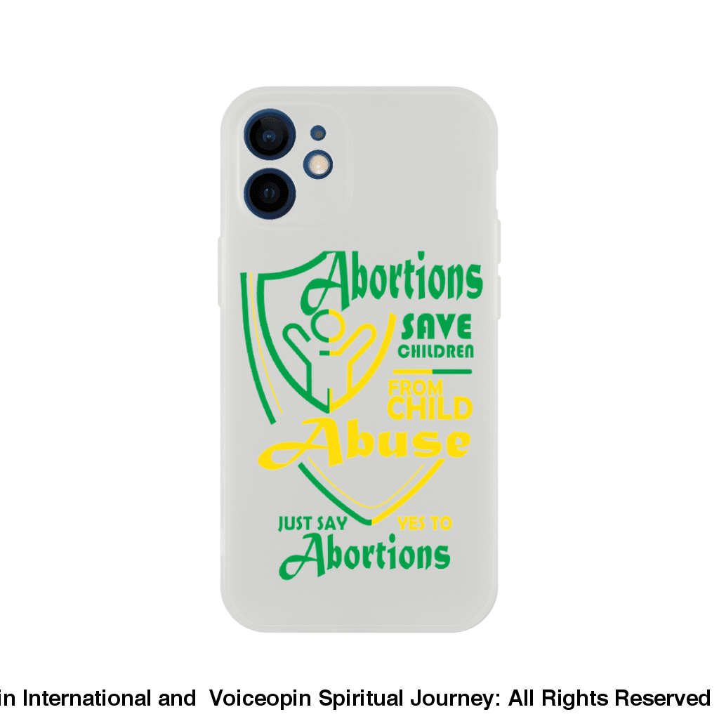 Child Abuse Abortion Flexi Cellphone Case Iphone 12 Mini Print Material