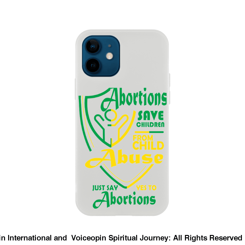 Child Abuse Abortion Flexi Cellphone Case Iphone 12 Print Material