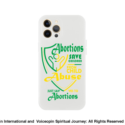 Child Abuse Abortion Flexi Cellphone Case Iphone 12 Pro Max Print Material