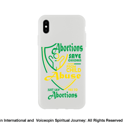 Child Abuse Abortion Flexi Cellphone Case Iphone Xs Max Print Material