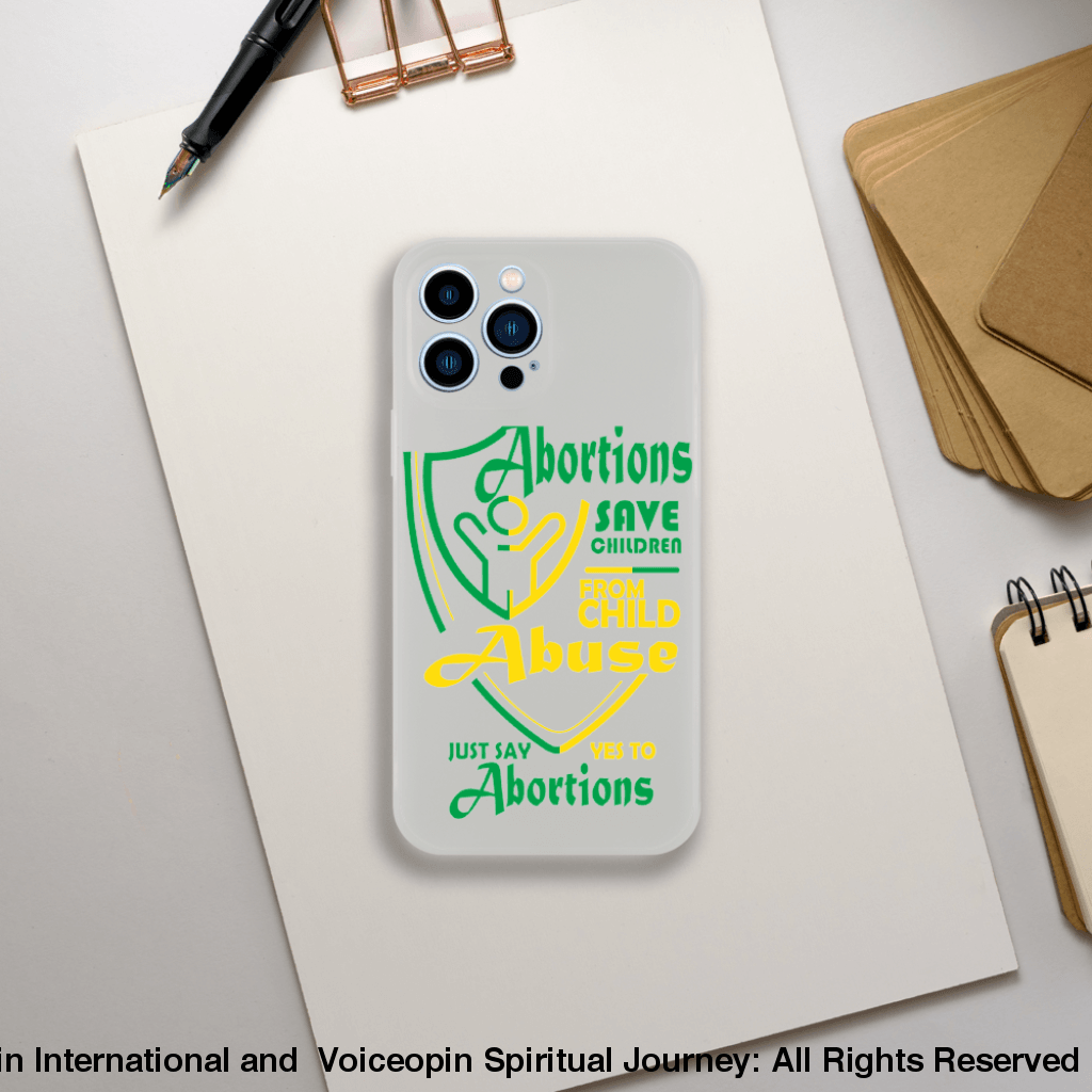 Child Abuse Abortion Flexi Cellphone Case Print Material