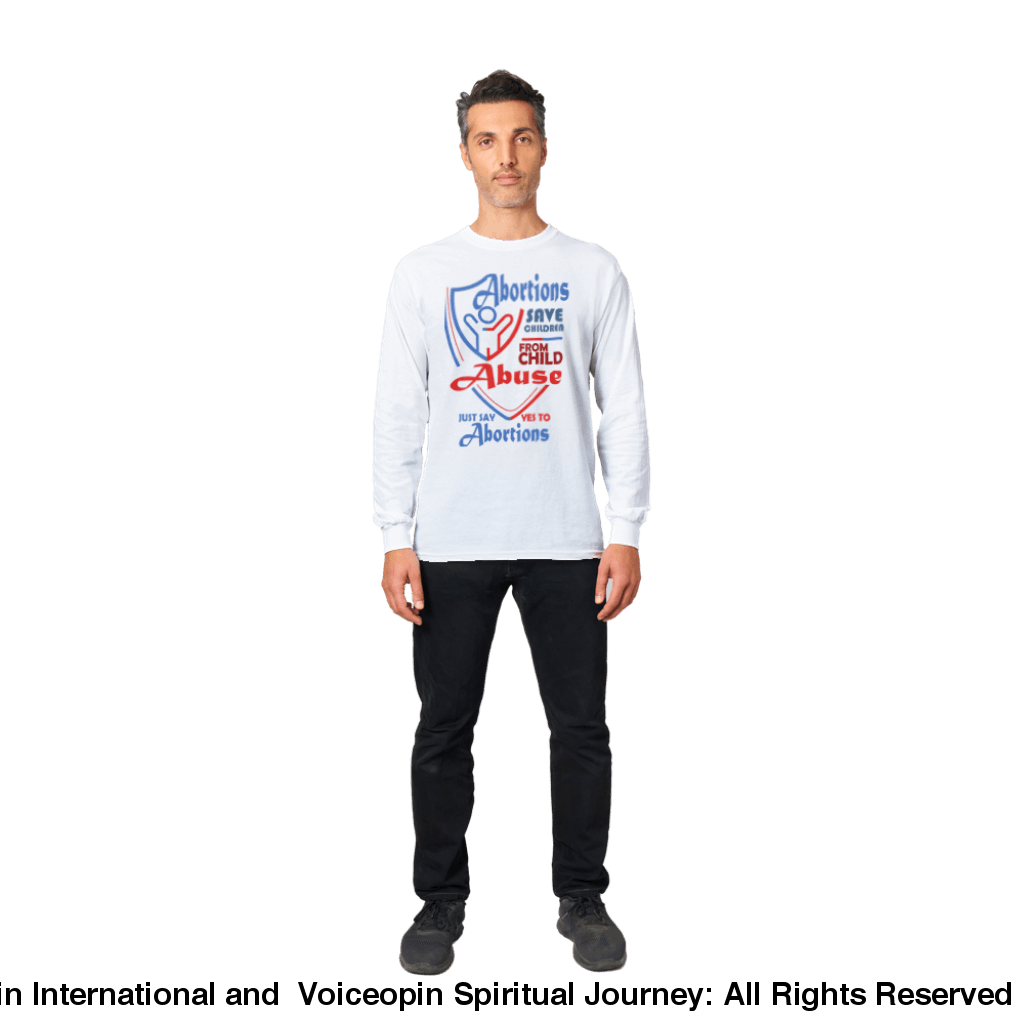 Child Abuse Long-Sleeved T-Shirt Print Material