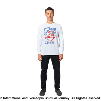 Child Abuse Long-Sleeved T-Shirt Print Material