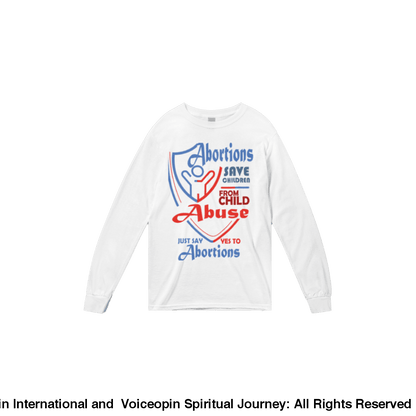 Child Abuse Long-Sleeved T-Shirt Print Material