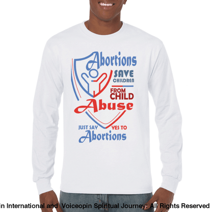 Child Abuse Long-Sleeved T-Shirt Print Material