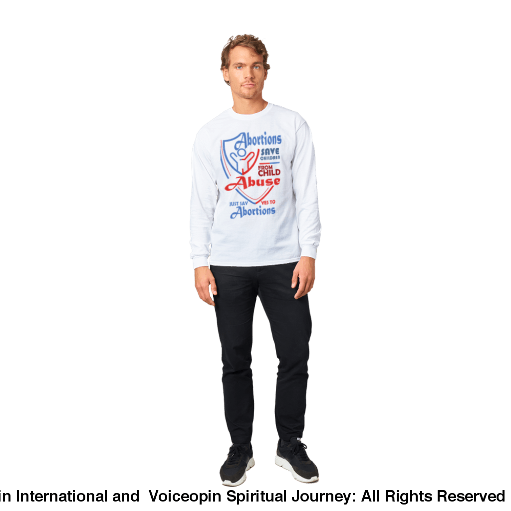 Child Abuse Long-Sleeved T-Shirt Print Material