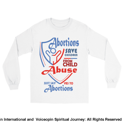 Child Abuse Long-Sleeved T-Shirt Print Material