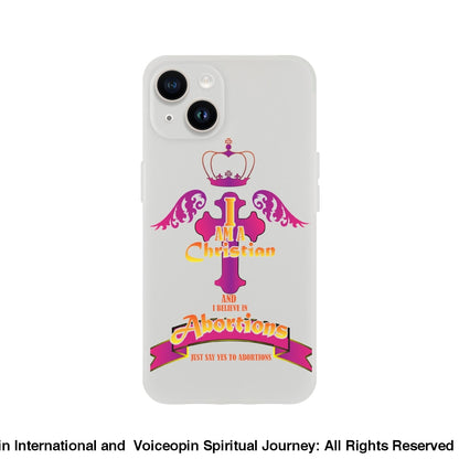 Christain Believing In Abortions Flexi Case Iphone 14 Print Material