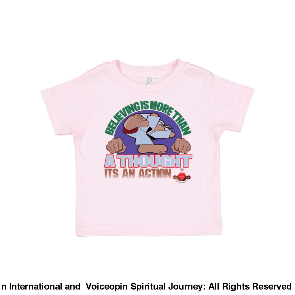 Believing Takes Action Toddler Cotton Jersey Tee