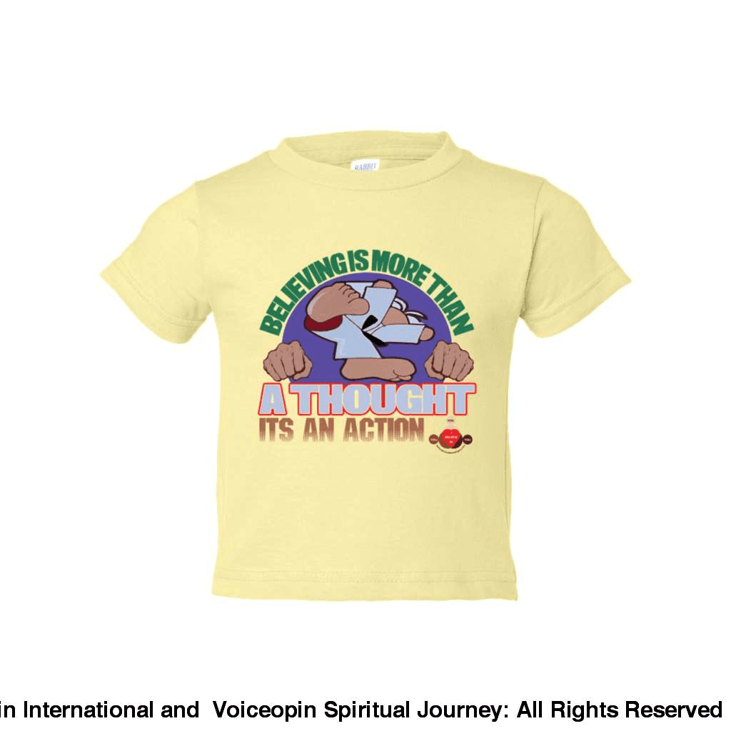 Believing Takes Action Toddler Cotton Jersey Tee