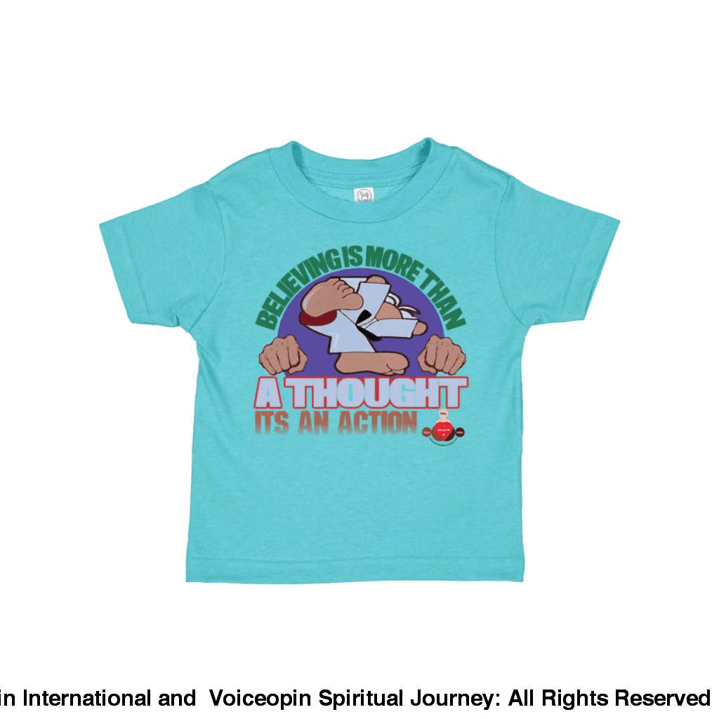 Believing Takes Action Toddler Cotton Jersey Tee