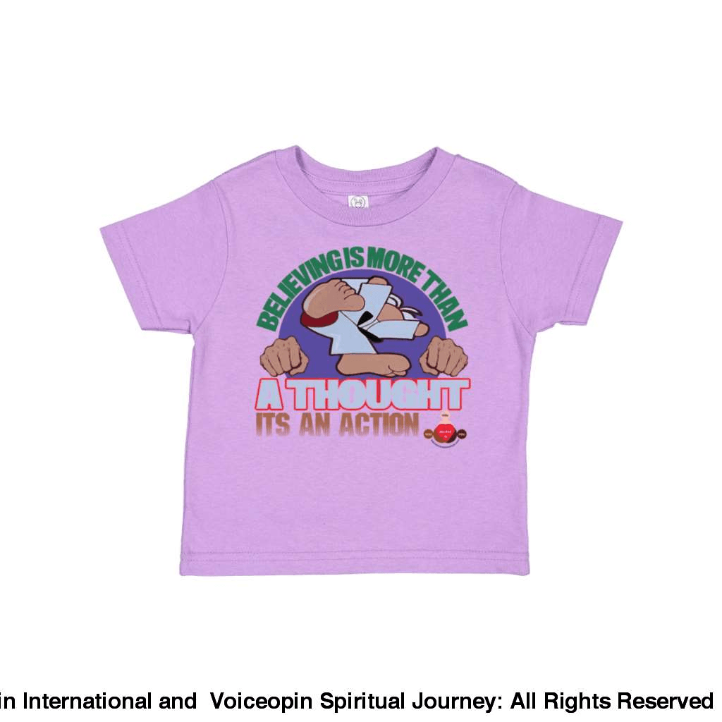 Believing Takes Action Toddler Cotton Jersey Tee