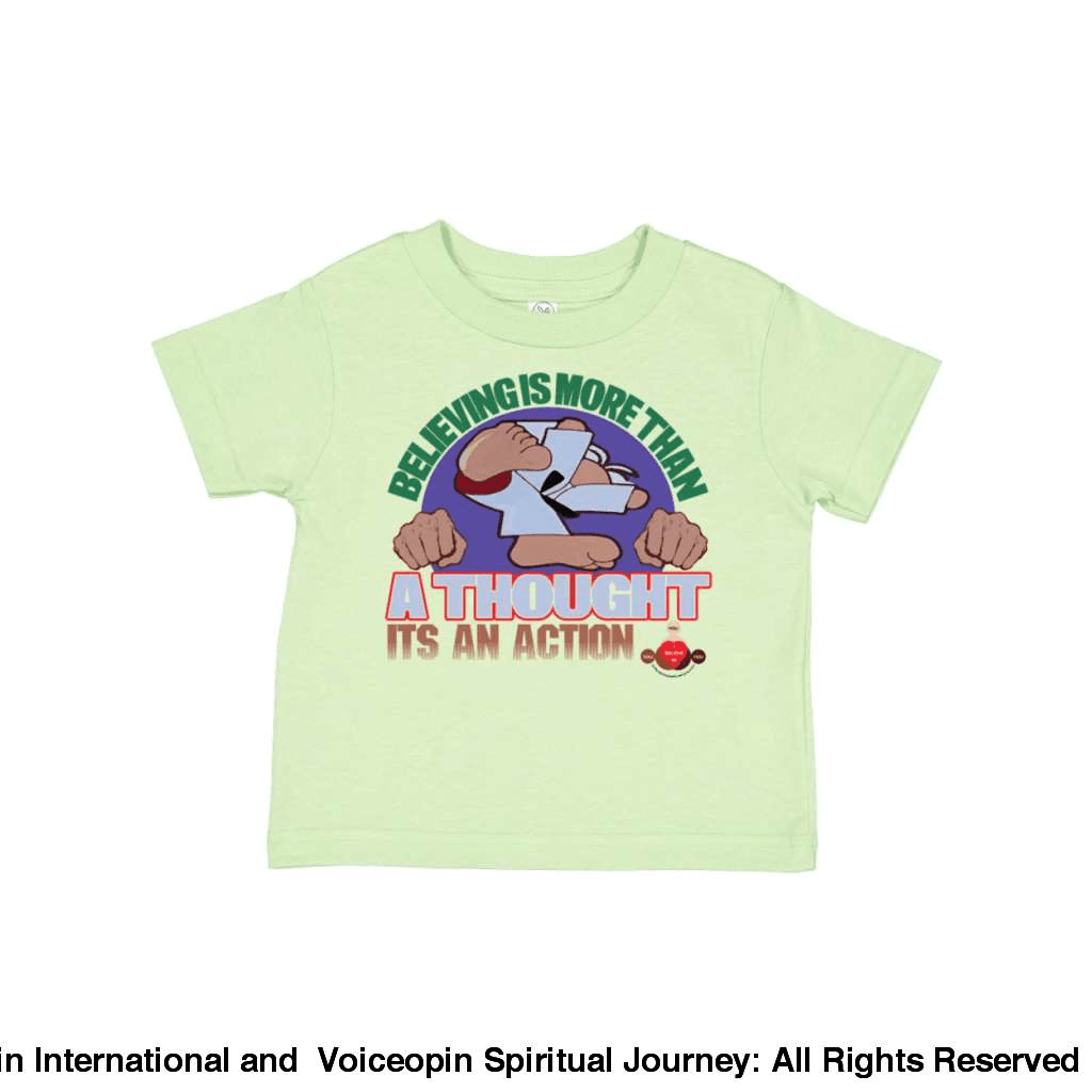 Believing Takes Action Toddler Cotton Jersey Tee