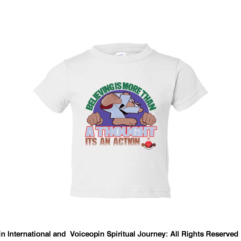 Believing Takes Action Toddler Cotton Jersey Tee