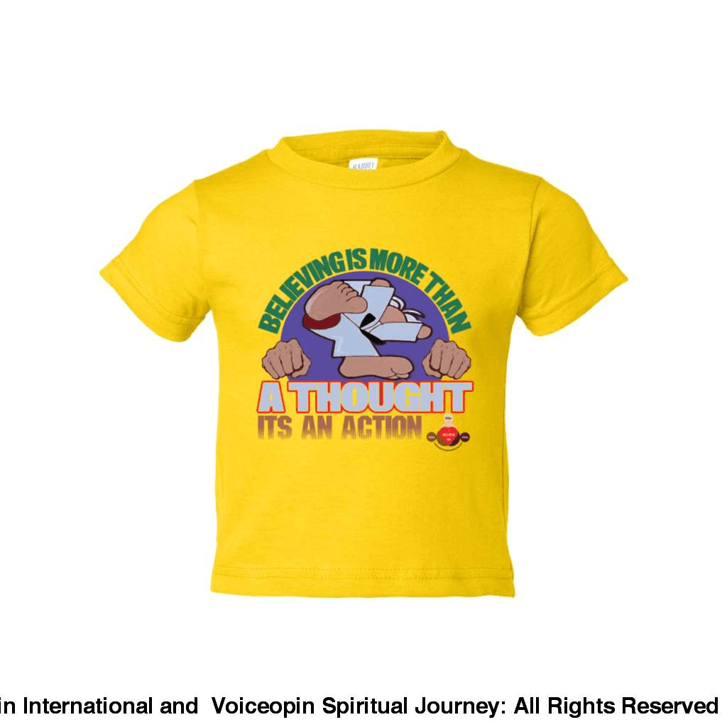 Believing Takes Action Toddler Cotton Jersey Tee